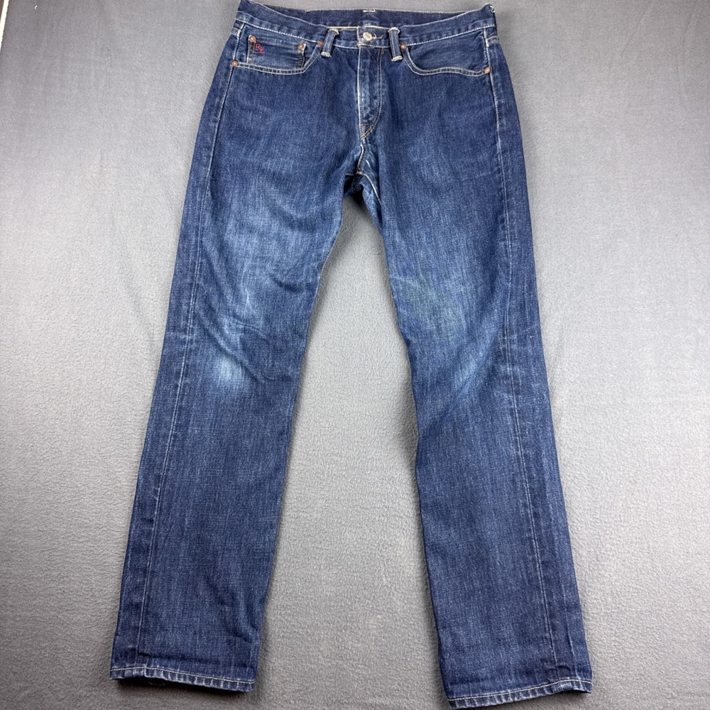 Polo Ralph Lauren Jeans Men's 32x30 Blue Slim Fit 381 Dark Wash Y2K Vintage Prep